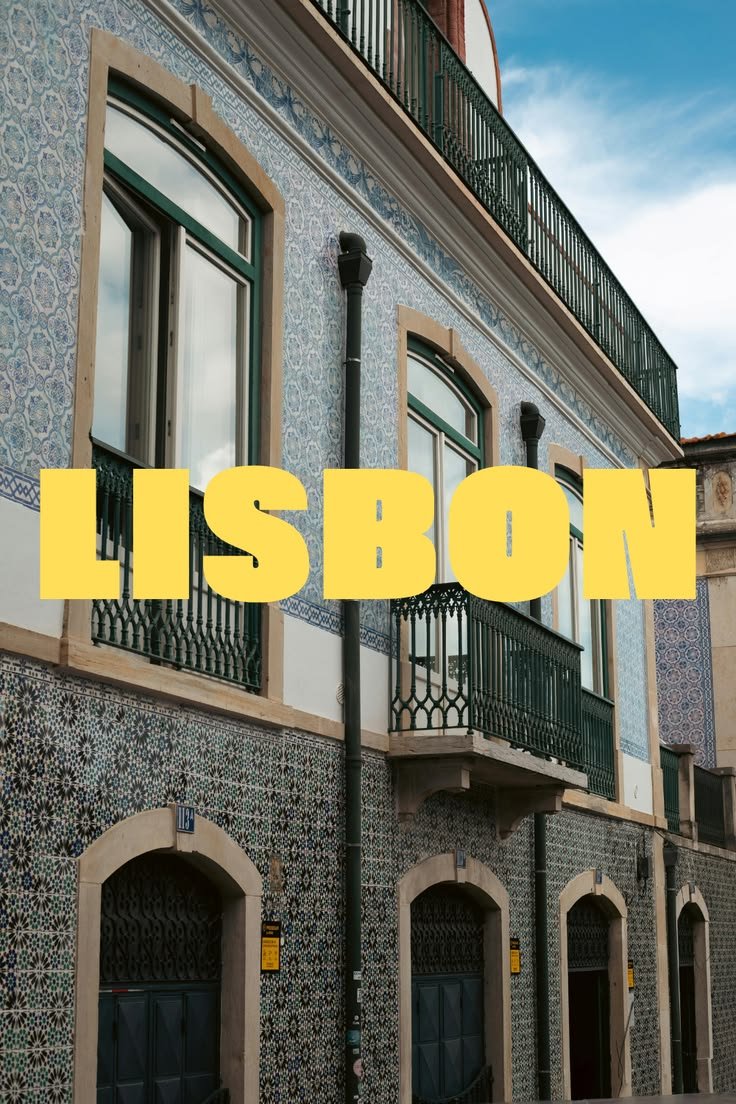 Tiled facade of a Lisbon building